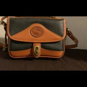Vintage Dooney & Bourke Black Carrier Crossbody
